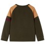 Sudadera infantil caqui oscuro y camel 116 de vidaXL, Camisetas para niños - Ref: Foro24-13391, Precio: 15,99 €, Descuento: %