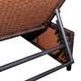 Reclining garden chairs with table 2 pcs brown PE rattan by vidaXL, Loungers - Ref: Foro24-43068, Price: 160,57 €, Discount: %