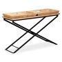 Mesa consola de madera de mango maciza 130x40x80 cm de vidaXL, Mesas auxiliares - Ref: Foro24-244897, Precio: 163,40 €, Descu...