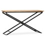 Mesa consola de madera de mango maciza 130x40x80 cm de vidaXL, Mesas auxiliares - Ref: Foro24-244897, Precio: 163,40 €, Descu...