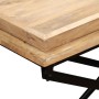 Mesa consola de madera de mango maciza 130x40x80 cm de vidaXL, Mesas auxiliares - Ref: Foro24-244897, Precio: 163,40 €, Descu...