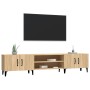 Sonoma oak plywood TV cabinet 180x31.5x40 cm by vidaXL, TV Furniture - Ref: Foro24-816267, Price: 112,12 €, Discount: %