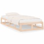 Estructura de cama individual de madera maciza 90x190 cm de vidaXL, Camas y somieres - Ref: Foro24-820826, Precio: 63,99 €, D...