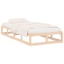 Estructura de cama individual de madera maciza 90x190 cm de vidaXL, Camas y somieres - Ref: Foro24-820826, Precio: 63,99 €, D...