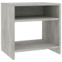 Mesita de noche madera contrachapada gris hormigón 40x30x40 cm de vidaXL, Mesitas de noche - Ref: Foro24-800017, Precio: 28,4...