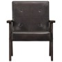 Gray Genuine Leather Armchair by vidaXL, Armchairs - Ref: Foro24-247643, Price: 191,99 €, Discount: %