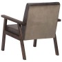 Gray Genuine Leather Armchair by vidaXL, Armchairs - Ref: Foro24-247643, Price: 191,99 €, Discount: %