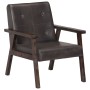 Gray Genuine Leather Armchair by vidaXL, Armchairs - Ref: Foro24-247643, Price: 191,99 €, Discount: %