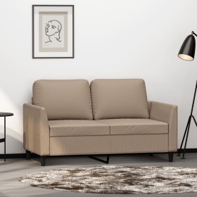 2-Sitzer-Sofa aus cappuccinofarbenem Kunstleder, 120 cm von vidaXL, Sofas - Ref: Foro24-359332, Preis: 225,23 €, Rabatt: %