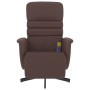 Brown synthetic leather massage recliner with footrest by vidaXL, Armchairs - Ref: Foro24-356712, Price: 231,57 €, Discount: %