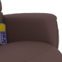 Brown synthetic leather massage recliner with footrest by vidaXL, Armchairs - Ref: Foro24-356712, Price: 231,57 €, Discount: %