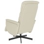 Recliner armchair with footrest in cream-colored synthetic leather by vidaXL, Armchairs - Ref: Foro24-356704, Price: 212,46 €...