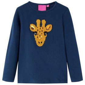 Navy blue long-sleeved children's t-shirt 140 by vidaXL, Kids T-shirts - Ref: Foro24-13493, Price: 9,99 €, Discount: %