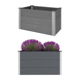 Arriate de WPC gris 100x50x54 cm de vidaXL, Maceteros y jardineras - Ref: Foro24-43603, Precio: 128,99 €, Descuento: %