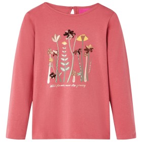 Camiseta infantil de manga larga rosa envejecido 104 de vidaXL, Camisetas para niños - Ref: Foro24-13610, Precio: 10,99 €, De...