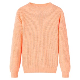 Light orange knitted children's sweater 128 by vidaXL, Kids T-shirts - Ref: Foro24-14573, Price: 15,99 €, Discount: %