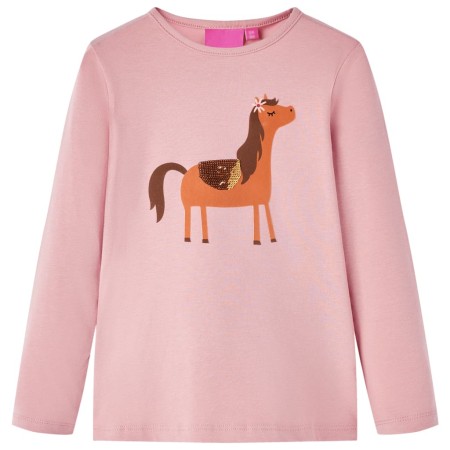 Children's long-sleeved t-shirt light pink 116 by vidaXL, Kids T-shirts - Ref: Foro24-13631, Price: 10,99 €, Discount: %