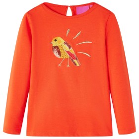 Camiseta infantil de manga larga naranja oscuro 116 de vidaXL, Camisetas para niños - Ref: Foro24-13646, Precio: 8,99 €, Desc...