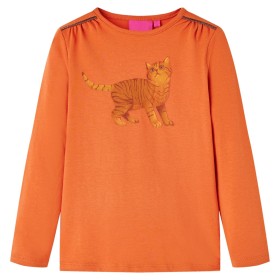 Camiseta infantil de manga larga naranja tostado 92 de vidaXL, Camisetas para niños - Ref: Foro24-14209, Precio: 10,99 €, Des...