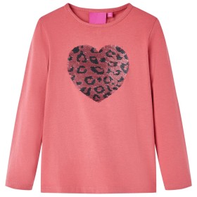 Camiseta infantil de manga larga rosa envejecido 140 de vidaXL, Camisetas para niños - Ref: Foro24-13788, Precio: 12,99 €, De...