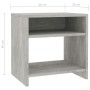 Mesita de noche madera contrachapada gris hormigón 40x30x40 cm de vidaXL, Mesitas de noche - Ref: Foro24-800017, Precio: 28,4...