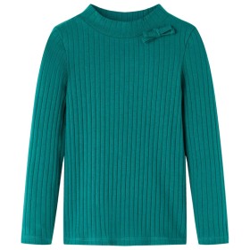 Children's long-sleeved dark green stretch knit t-shirt 128 by vidaXL, Kids T-shirts - Ref: Foro24-13832, Price: 7,99 €, Disc...