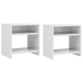 Bedside tables 2 units plywood white 40x30x40 cm by vidaXL, Nightstands - Ref: Foro24-800022, Price: 46,99 €, Discount: %