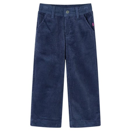 Pantalón infantil pana azul marino 92 de vidaXL, Pantalones de niños - Ref: Foro24-13914, Precio: 10,99 €, Descuento: %