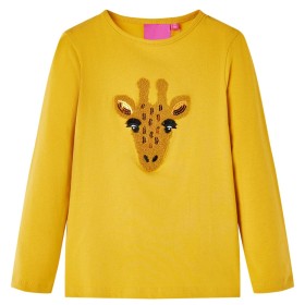 Camiseta infantil de manga larga ocre oscuro 92 de vidaXL, Camisetas para niños - Ref: Foro24-13479, Precio: 9,99 €, Descuent...