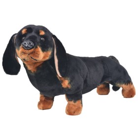 Black XXL standing plush dachshund dog by vidaXL, Stuffed animals - Ref: Foro24-91333, Price: 67,99 €, Discount: %