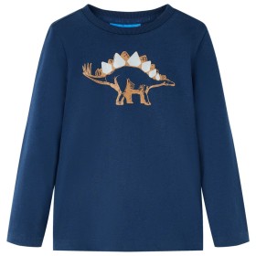 Camiseta infantil de manga larga azul marino 104 de vidaXL, Camisetas para niños - Ref: Foro24-12860, Precio: 8,06 €, Descuen...