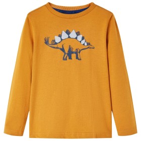 Camiseta infantil de manga larga ocre oscuro 104 de vidaXL, Camisetas para niños - Ref: Foro24-12855, Precio: 8,99 €, Descuen...