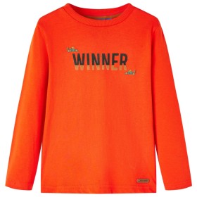 Long-sleeved children's t-shirt in shiny orange, size 128. by vidaXL, Kids T-shirts - Ref: Foro24-12897, Price: 9,99 €, Disco...