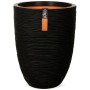 Capi Vase Nature Rib elegant niedrig schwarz 36x47 cm KBLR782 von Capi, Töpfe und Pflanzgefäße - Ref: Foro24-424223, Preis: 8...