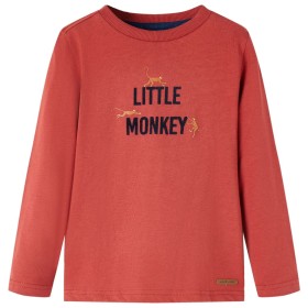 Children's long-sleeved t-shirt red 128 by vidaXL, Kids T-shirts - Ref: Foro24-13032, Price: 9,99 €, Discount: %