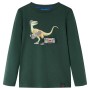 Dunkelgrünes langärmeliges Kinder-T-Shirt 116 von vidaXL, Kinder-T-Shirts - Ref: Foro24-12841, Preis: 8,22 €, Rabatt: %