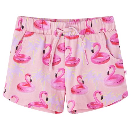 Pantalones cortos infantiles con cordón rosa claro 104 de vidaXL, Pantalones de niños - Ref: Foro24-14663, Precio: 11,06 €, D...