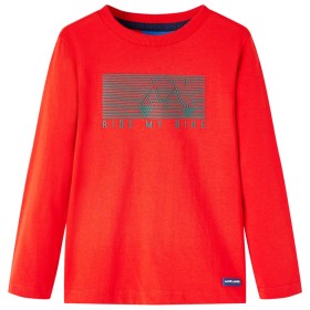 Camiseta infantil de manga larga rojo 128 de vidaXL, Camisetas para niños - Ref: Foro24-13102, Precio: 9,49 €, Descuento: %