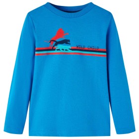 Camiseta infantil de manga larga azul cobalto 116 de vidaXL, Camisetas para niños - Ref: Foro24-13301, Precio: 8,99 €, Descue...