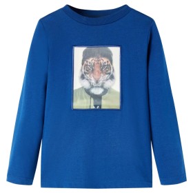 Camiseta infantil de manga larga azul oscuro 104 de vidaXL, Camisetas para niños - Ref: Foro24-13290, Precio: 9,99 €, Descuen...