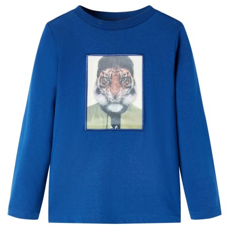 Camiseta infantil de manga larga azul oscuro 104 de vidaXL, Camisetas para niños - Ref: Foro24-13290, Precio: 9,99 €, Descuen...