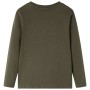 Long-sleeved khaki children's t-shirt size 92 by vidaXL, Kids T-shirts - Ref: Foro24-13024, Price: 9,99 €, Discount: %