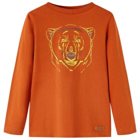 Children's long-sleeved t-shirt in light brick color 116 by vidaXL, Kids T-shirts - Ref: Foro24-13156, Price: 9,67 €, Discoun...