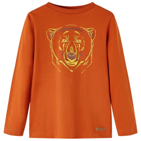 Children's long-sleeved t-shirt in light brick color 116 by vidaXL, Kids T-shirts - Ref: Foro24-13156, Price: 9,99 €, Discoun...