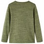 Children's long-sleeved khaki melange T-shirt 116 by vidaXL, Kids T-shirts - Ref: Foro24-13161, Price: 9,67 €, Discount: %