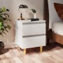 Bedside tables 2 pcs solid wood legs white 40x35x50 cm by vidaXL, Nightstands - Ref: Foro24-805852, Price: 76,99 €, Discount: %