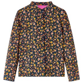 Children's shirt with navy blue mandarin collar 92 by vidaXL, Kids T-shirts - Ref: Foro24-13954, Price: 13,99 €, Discount: %