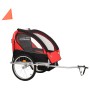 Schwarz-roter 2-in-1-Fahrrad- und Kinderwagenanhänger von vidaXL, Fahrradanhänger - Ref: Foro24-91375, Preis: 203,84 €, Rabat...