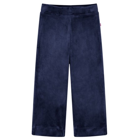 Pantalón infantil terciopelo azul oscuro 140 de vidaXL, Pantalones de niños - Ref: Foro24-14403, Precio: 10,37 €, Descuento: %