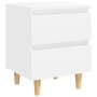 Bedside tables 2 pcs solid wood legs white 40x35x50 cm by vidaXL, Nightstands - Ref: Foro24-805852, Price: 76,99 €, Discount: %